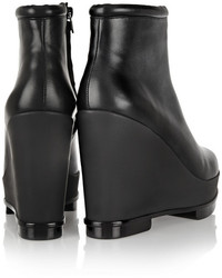 Robert Clergerie Sarla Leather Wedge Ankle Boots