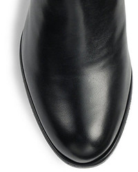 Stuart Weitzman Sidetrack Leather Wedge Ankle Boots
