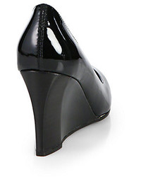Tod's Patent Leather Wedge Pumps