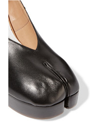 Maison Margiela Sold Out Leather Wedge Pumps