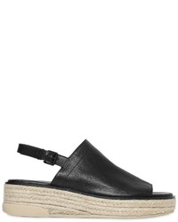 DKNY 50mm Sally Leather Rope Sandals