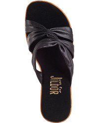 Onex For Jildor Felicity 2 Wedge Sandal Black Leather