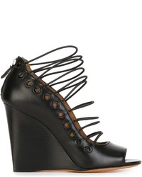 Givenchy Lace Up Wedge Sandals