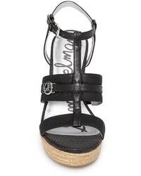 Sam Edelman Karley Leather T Strap Wedge Sandal