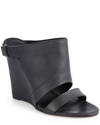 Vince Kasia Leather Wedge Sandals