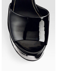 Sergio Rossi Lakeesha Patent Leather Platform Sandals