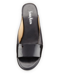 Neiman Marcus Pammelah Slide Platform Sandal Black