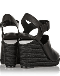 Alexander Wang Tori Leather Espadrille Wedge Sandals