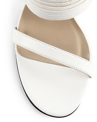 Diane von Furstenberg Valencia Leather Wedge Sandals