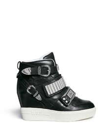 Ash Amazing Leather Concealed Wedge Sneakers