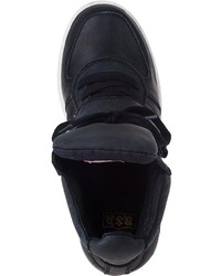 Ash Cool Ter Wedge Sneaker Black Leather