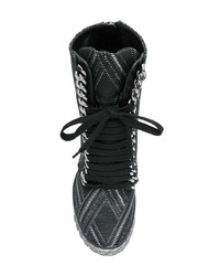 Casadei Embellished Wedge Sneakers