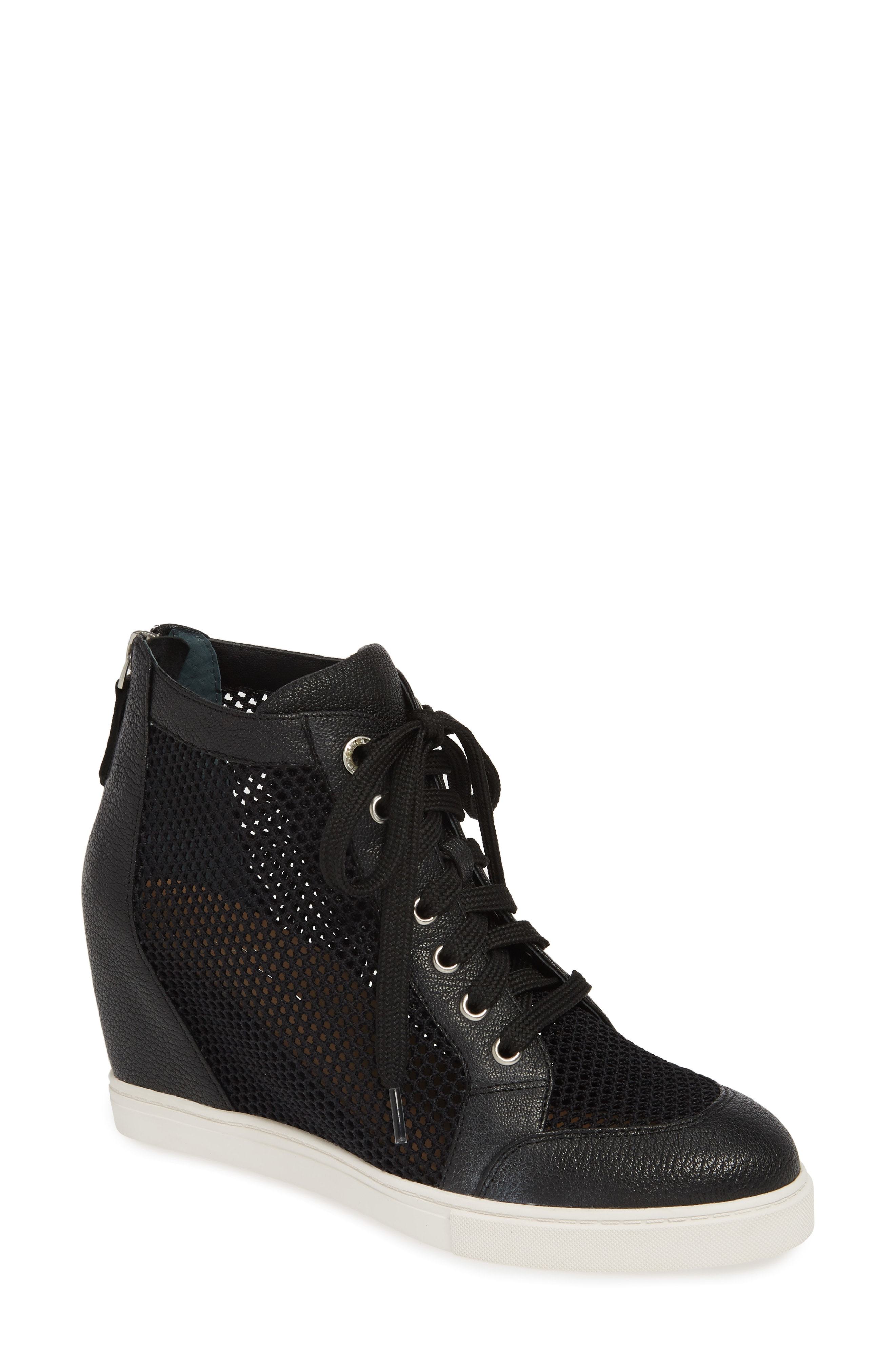 WISHBONE EMILY WEDGE SNEAKER - Black Leather | Browns Shoes