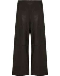 ADAM by Adam Lippes Adam Lippes Cropped Wide Leg Leather Trousers
