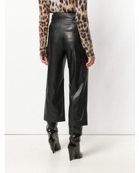 Patrizia Pepe Cropped Faux Leather Trousers