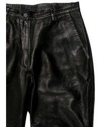 Prada Flared Leather Pants