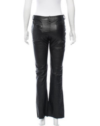 Sandro Flared Leather Pants
