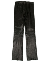 Chrome Hearts Flared Leather Pants