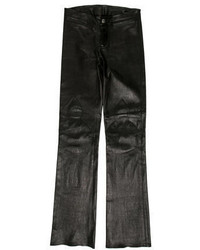 Chrome Hearts Flared Leather Pants