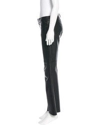 Theory Leather Wide Leg Pants