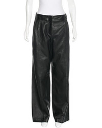Veda Leather Wide Leg Pants