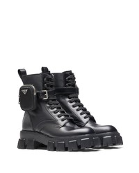 Prada Ankle Pouch Combat Boots
