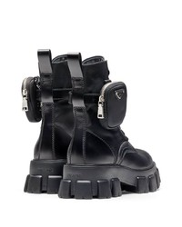 Prada Ankle Pouch Combat Boots