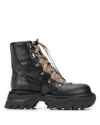 Off-White Arrow Patch Hiking Boots