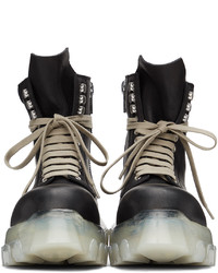 Rick Owens Black Bozo Tractor Army Boots