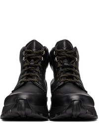 Ermenegildo Zegna Black Carlo Lace Up Boots