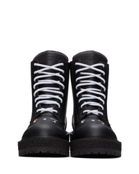 Off-White Black Hike Logo Boots