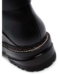 Thom Browne Black Leather Hiking Boots