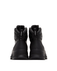 Moncler Black Leather Ulderic Boots