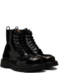 Kenzo Black Smile Lace Up Boots