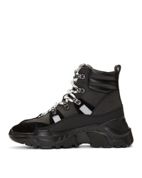 VERSACE JEANS COUTURE Black Speed Hiking Boots