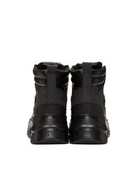 VERSACE JEANS COUTURE Black Speed Hiking Boots