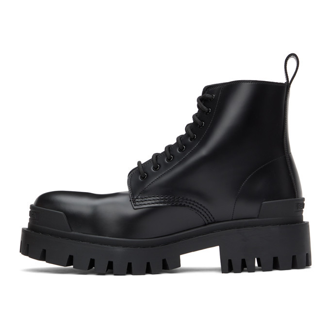 Balenciaga Black Strike Boots, $975 | SSENSE | Lookastic