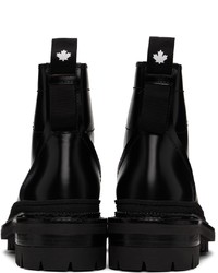 DSQUARED2 Black Utility Hiker Boots