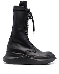 Rick Owens DRKSHDW Chunky Lace Up Leather Boots