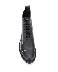 DSQUARED2 Contrasting Lines Lace Up Boots
