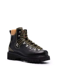 DSQUARED2 Contrasting Panel Lace Up Boots