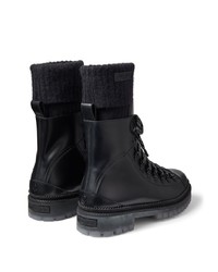 Jimmy Choo Devin Leather Combat Boots