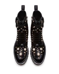 Dolce & Gabbana Embellished Stud And Stone Boots