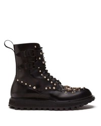 Dolce & Gabbana Embellished Stud And Stone Boots