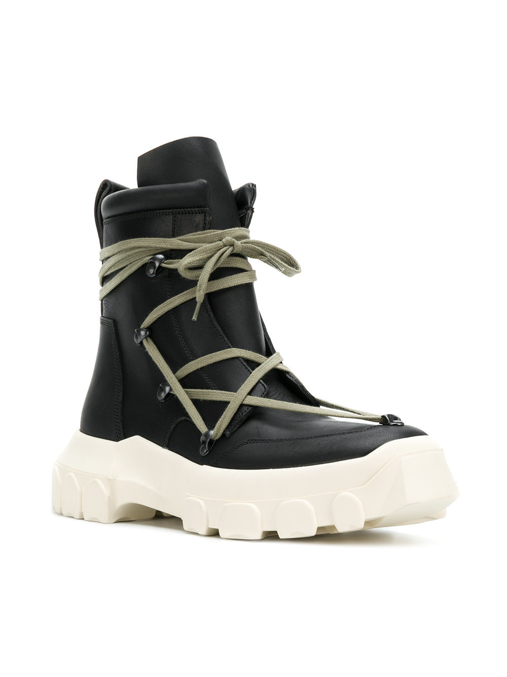 Rick Owens Hike Lace Up Boots, $1,329 | farfetch.com | Lookastic