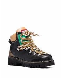 DSQUARED2 Hiker Style Leather Boots