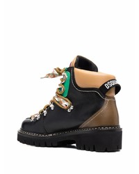 DSQUARED2 Hiker Style Leather Boots
