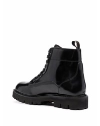 Paul Smith Lace Up Leather Cargo Boots