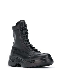 Giorgio Armani Lace Up Military Boots