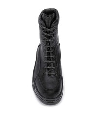 Giorgio Armani Lace Up Military Boots